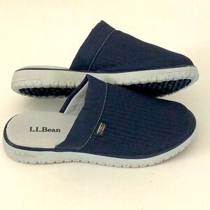 L.L. Bean Navy Blue Air light Slip on Indoor/Outdoor Slippers Mules Casual Shoes